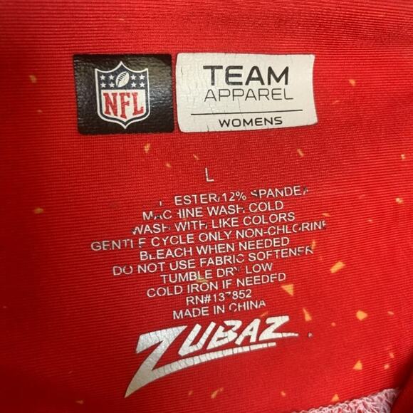 Zubaz Kansas City Chiefs Static Fade Leggings-Size Large - Picture 4 of 5